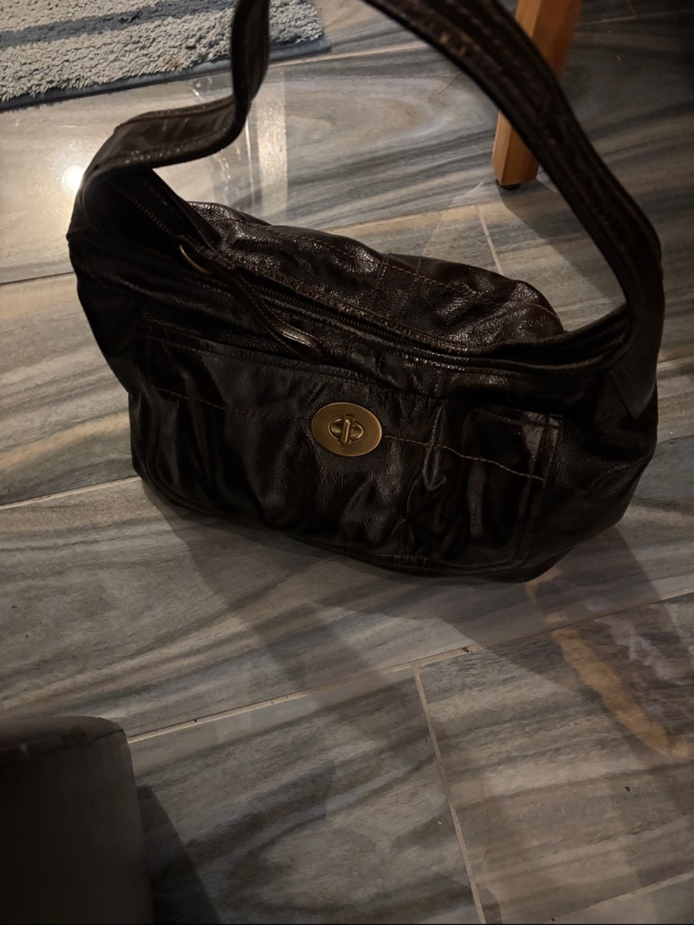 Coach Black Leather Hobo Bag - Picture 5 of 14